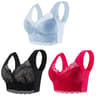 Seamless Lace Bra Top With Ice Silk Comfort And Wire Free Support For Women 16