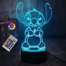 3D Illusion Stitch Night Light Remote Control Smart Touch LED Lamp 10