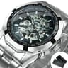 WINNER Classic Skeleton Watch For Men Luminous Mechanical Timepiece 6