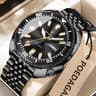 Poedagar Business Men Watch Waterproof Luminous Date Week 11