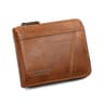 Luxury Leather RFID Mens Zipper Wallet With Coin Pocket 10