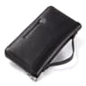 Genuine Leather Men Clutch Wallet Long Zipper Travel Purse 7