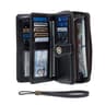 Rfid Anti Theft Oil Wax Leather Long Wallet Clutch 7