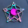 Metal Rainbow Gradient Fidget Spinner With Silent Bearing 24