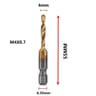 Hex Shank Titanium Plated Metric Tap Drill Bits M3 To M10 Set 4