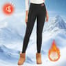 Fleece Lined High Waist Flared Leggings For Women Winter Warm Thermal Pants 10