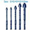 Four Edge Serrated Drill Bit Set For Tile Glass Concrete 13