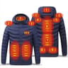 Men Heated Down Jacket USB Winter Padded Parka Outdoor Electric Thermal Coat 10