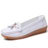 Women Shoes Nurse Loafers Comfortable Flat Shoes Casual Leather Footwear 8