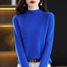 100 Percent Pure Wool Half Neck Pullover Autumn Winter Cashmere Sweater 13