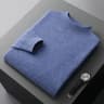 Men Casual Wool Sweater With Semi High Neck For Fall And Winter 10