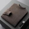 Men Casual Wool Sweater With Semi High Neck For Fall And Winter 11