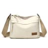 Womens Canvas Crossbody Bag With 3 Main Pockets And Adjustable Shoulder Strap 7