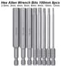 Hex Allen Wrench Bit Set Metric Imperial With Magnetic Tip 9