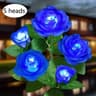 Solar Outdoor Circle Shadow Garden Light Rose Design 6