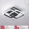 Modern LED Ceiling Light Creative Dimmable Indoor Lighting Fixture 6