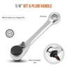 Mini Ratchet Wrench Double End Quick Socket Screwdriver Hex Torque Set 10