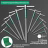 T L Torx Screwdriver T Type Allen Hex Wrench Chrome Spanner T Shaped Hand Tool Extended T Socket Wr 17
