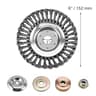 Steel Wire Wheel Brush Disc Weed Brush Head Garden Lawn Mower Universal Grass Trimmer Head Cutter T 9