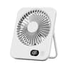 Desk Fan USB Rechargeable 180 Degree Tilt Folding Personal Fan 5 Speeds Digital Display 8