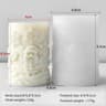 Christmas Snowflake Cylinder Candle Silicone Mold For DIY Wax Resin Decor 8