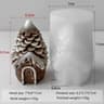 Pinecone House Candle Silicone Mold For DIY Wax And Resin Crafts 6