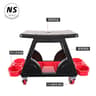 Car Wash Work Bench And Mobile Tool Cart Seat For Auto Detailing 4