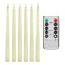 LED Flameless Flickering Taper Candles With Remote Battery Operated Tea Lights For Home And Wedding 7