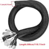 Braided Cable Sleeve PET Nylon Cable Wrap Cover For Desk PC TV Wire Protector 8