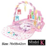 Baby Fitness Stand Music Play Gym Activity Toy Newborn Piano Crawling Blanket Pedal Game Pad 17