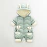 Newborn Baby Snowsuit Thick Velvet Winter Jumpsuit Toddler Romper Coat For Boys And Girls 6
