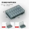 AIRAJ Plastic Tool Parts Storage Box Screw Organizer 9