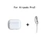 Clear Soft TPU Earphone Case For AirPods 4 3 2 1 Pro And Pro2 With Lanyard Strap 6