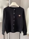 Zekye Autumn O Neck Knit Sweater With Sweet Cartoon Embroidery 8