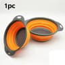 Silicone Folding Drain Basket Fruit Vegetable Washing Basket Collapsible Drainer Kitchen Storage To 8