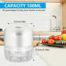 Portable Electric Garlic Chopper Wireless Mini Food Processor 100 Ml 250 Ml 7