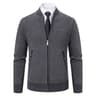 Men Stand Collar Thick Warm Cardigan Sweater Winter Casual Coat 9