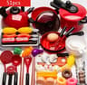 Kids Cooking Kitchen Play Set With Fruit Cutting Utensils And Pretend Play Accessories 7