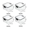 High Quality Sealed Jar Food Storage Box Transparent Plastic Kitchen Organizer 11