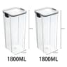 High Quality Sealed Jar Food Storage Box Transparent Plastic Kitchen Organizer 16