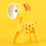Mini LED Night Light Folding Desk Lamp Cartoon Pet Dog Deer Shape 12