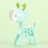 Mini LED Night Light Folding Desk Lamp Cartoon Pet Dog Deer Shape 16