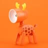Mini LED Night Light Folding Desk Lamp Cartoon Pet Dog Deer Shape 17