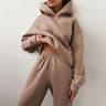 Women Tracksuit Two Piece Set Hooded Sweatshirt And Long Pant 8
