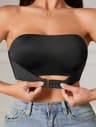 Women Strapless Seamless Front Button Bra Smooth Comfortable Underwear 7