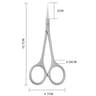 Stainless Steel Cuticle Scissors Dead Skin Remover Nail Art Clippers Curved Tip 8