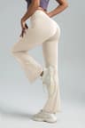 Womens High Waisted Bootcut Yoga Pants Flared Leggings For Workout And Casual Wear 12
