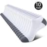 Comfortable Breathable Low Cut Socks 10 Pairs Sweat Absorbing Odor Resistant 6