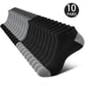 Comfortable Breathable Low Cut Socks 10 Pairs Sweat Absorbing Odor Resistant 7