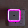 LED Wireless Sensor Night Light Mini Square Plug In Wall Lamp For Children Room 10